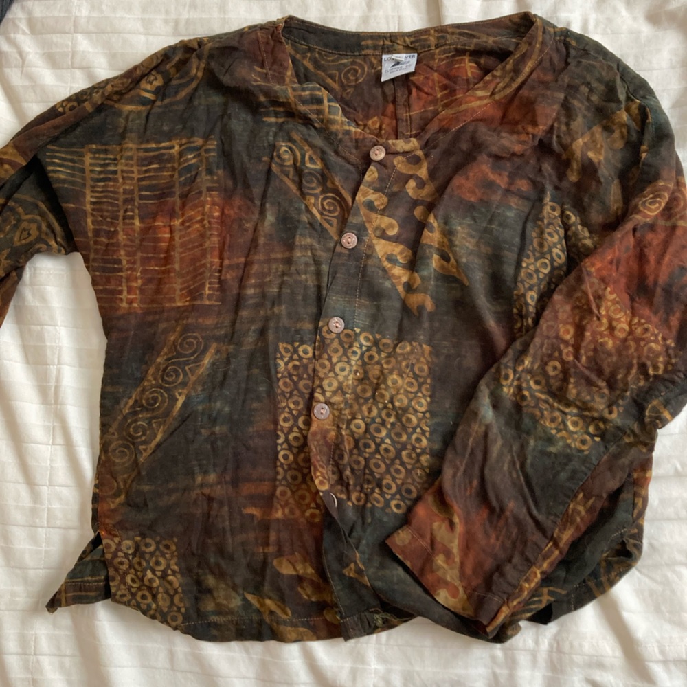 Boho Rayon Batik Blouse
